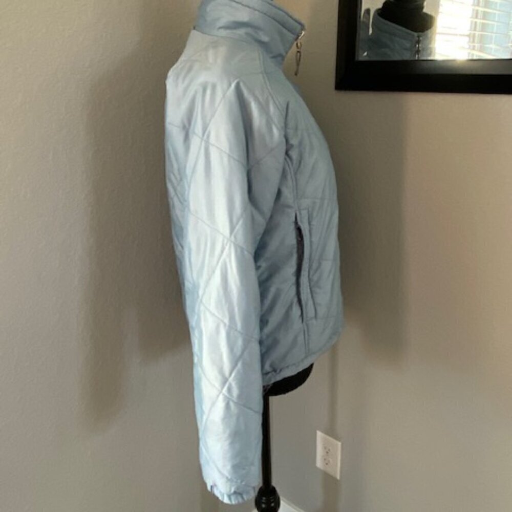 NORTH FACE Quilted Puffer Jacket Coat Light Blue Small - Picture 6 of 16